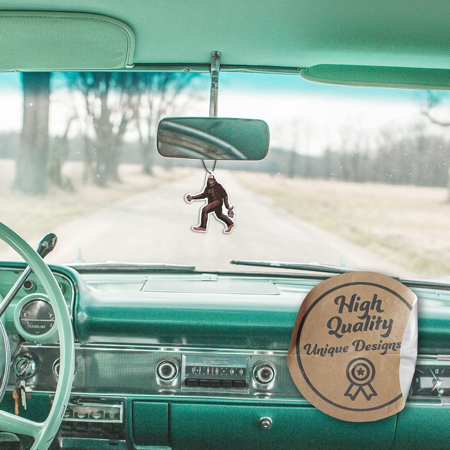 Sasquatch Car Air Fresheners 4 Pack, Car Air Fresheners Scented with Premium Oils by (4 Pack)