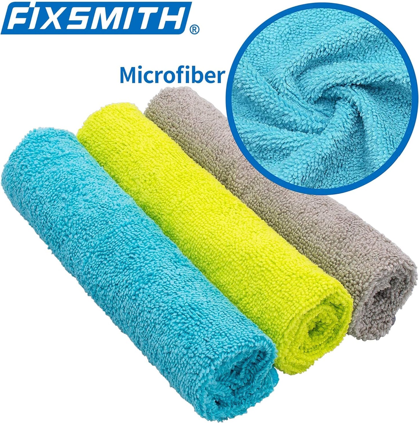 Microfiber Cleaning Cloth - Pack of 50, Microfiber Towels for Cars 16 X 12 In, Highly Absorbent Cleaning Rags, Lint-Free, Streak-Free Cleaning Cloths for Car Kitchen Home Office