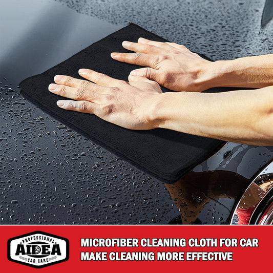 Microfiber Cleaning Cloth-24Pk, Premium All-Purpose Cloth for Cars, Soft & Absorbent Car Cloth, Lint Free Streak Wash House, Kitchen, Car, Windows(12In.X16In.), Blue Green Grey Orange
