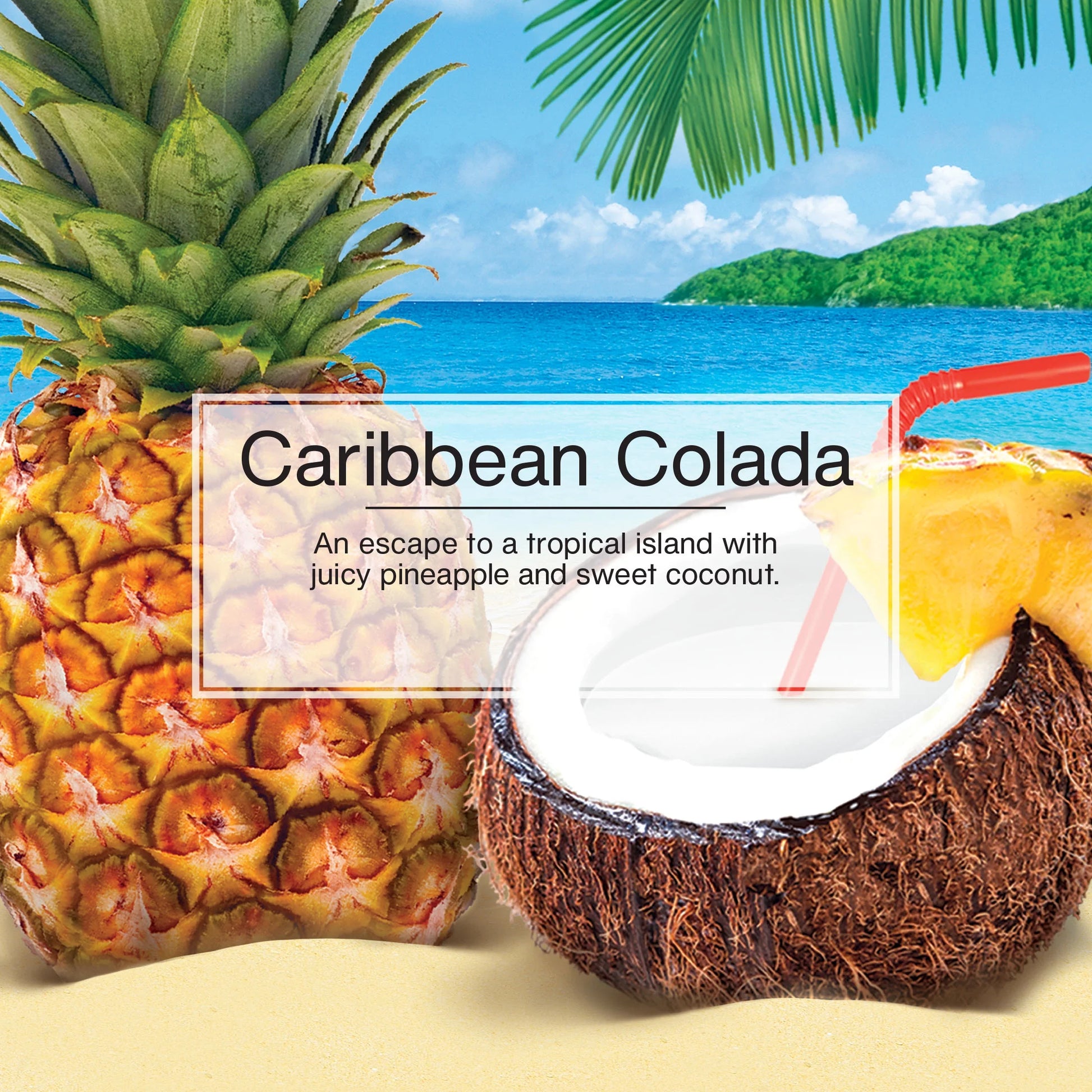 (3 Pack)  Air Freshener Vent Wrap Caribbean Colada Fragrance 4-Pack