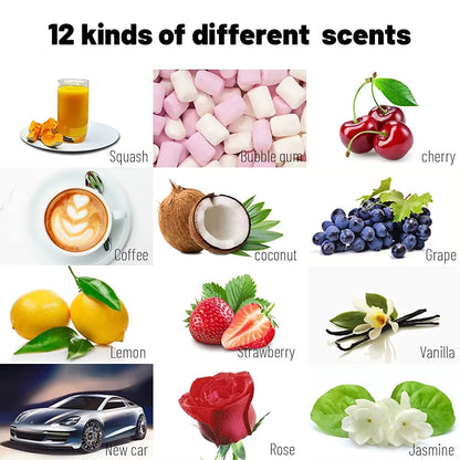 Car Air Freshener Bubble Gum Scent Organic Cans Odor Eliminator Essential Long-Lasting,Strong Fragrance for Home Closet